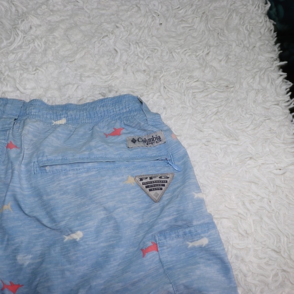 Men’s Columbia performance fishing gear, Fish Print Swim Trunks - Picture 3 of 3